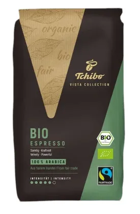 Tchibo BIO Fairtrade Vista Espresso 6 x 1kg ganze Bohne